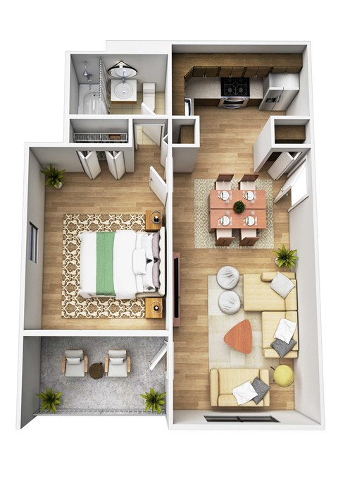 One Bedroom One Bathroom at Summerhill Glen, Maynard, Massachusetts